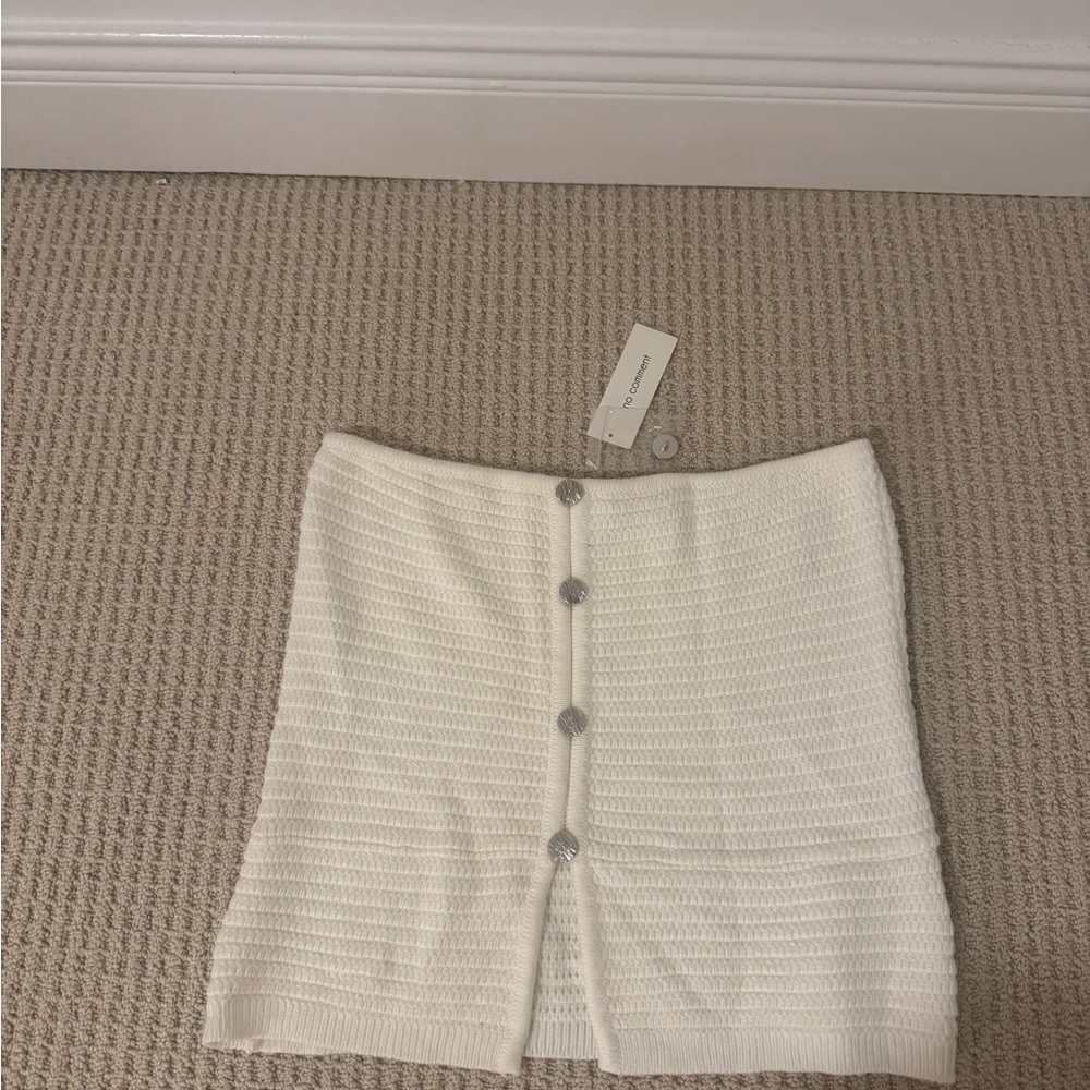 NWT! Strapless White Top
